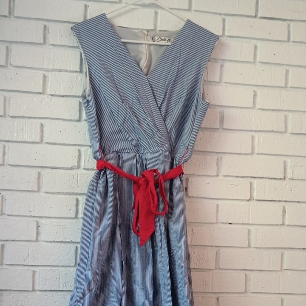 Chetta B Striped Dress Women's Size 14